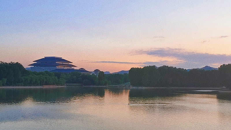 原来青州最美的黄昏观赏点就在在青州南阳湖这里！