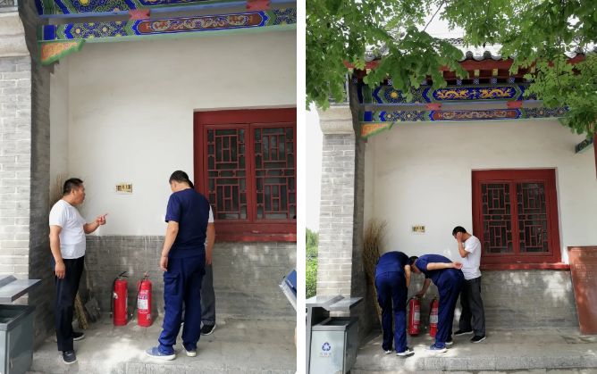 青州市云驼风景区运行服务中心开展文物火灾隐患整治专项行动