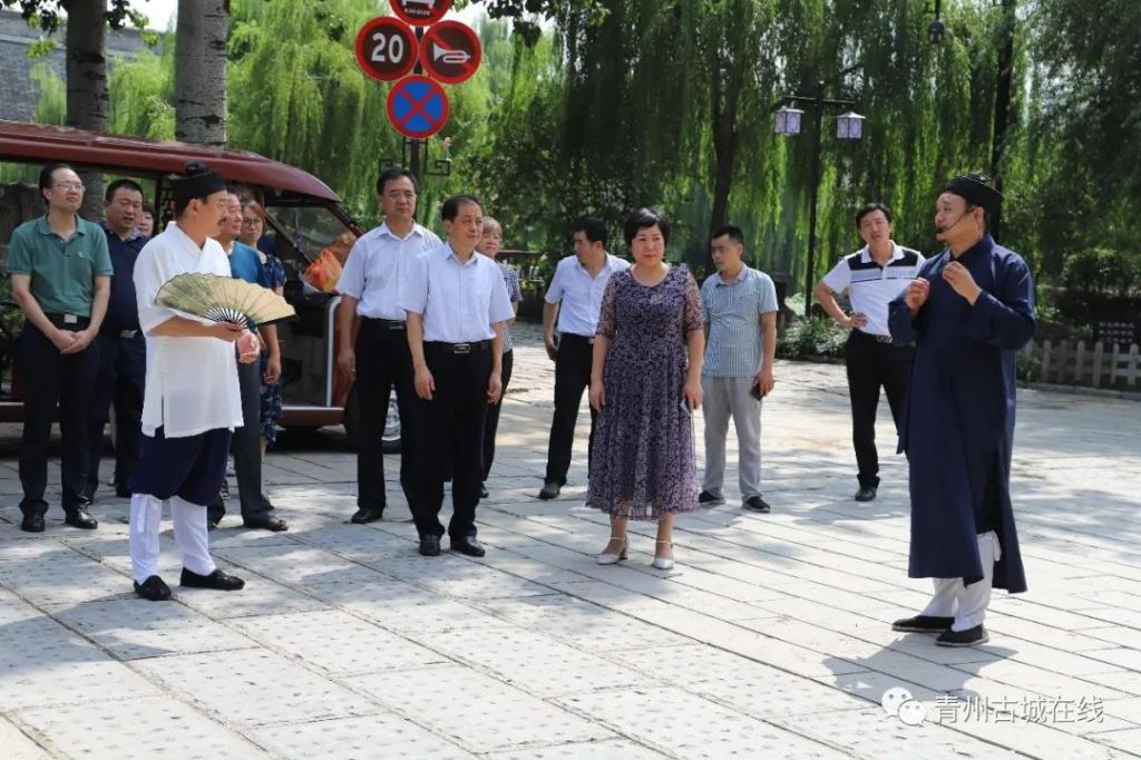 潍坊市委统战部“走基层、看亮点”调研组一行到青州古城调研指导工作