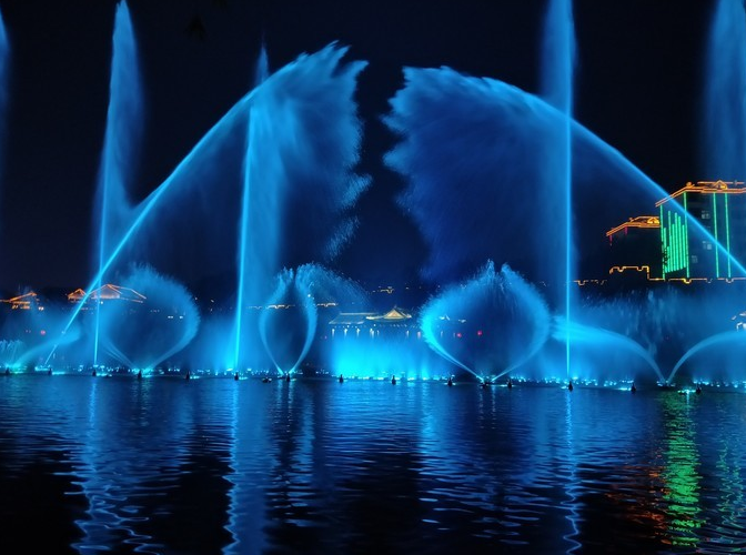 青州宋城音乐喷泉，惊艳与喜欢