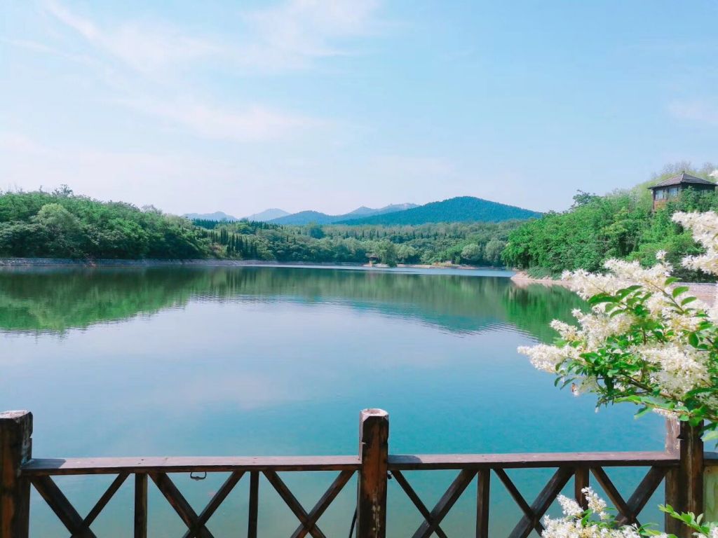 春末夏初，大雨过后，龙潭湖公园美出了天际