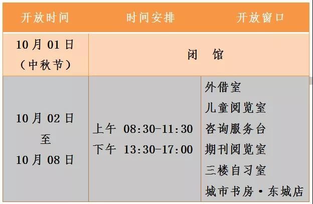 青州市图书馆中秋节、国庆节开放时间公告
