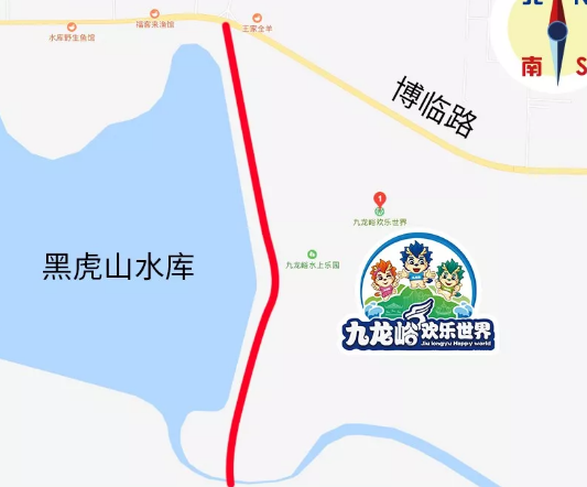 黑虎山水库大坝道路临时开通！青州人去临朐更方便了！