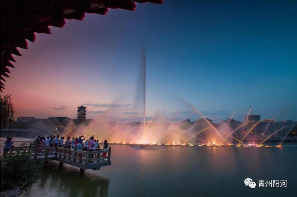 青州南阳河音乐喷泉表演时间调整啦！