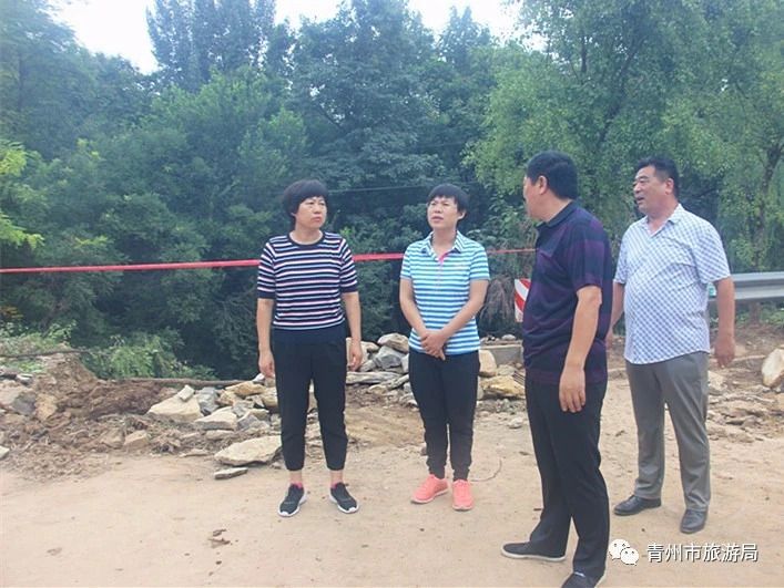 青州市政府副市长翟敏到井塘古村指导灾后重建工作