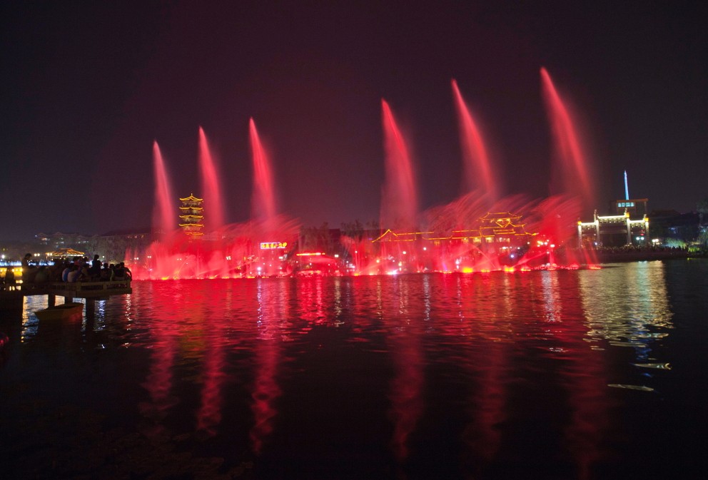 青州南阳河喷泉