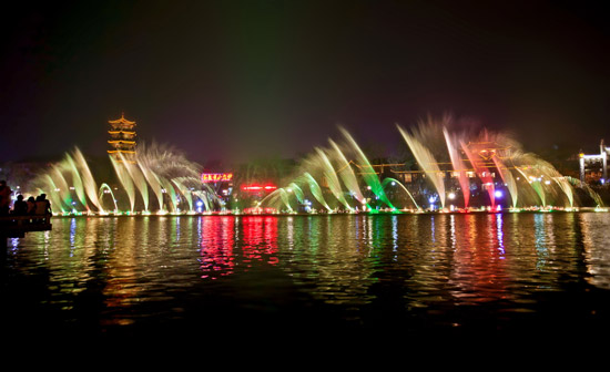 青州南阳河喷泉