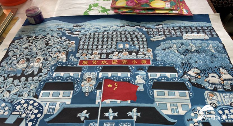 奔跑吧康康丨青州农民画画家一年创作50万幅作品交易额达3亿元，个人一年增收2万元