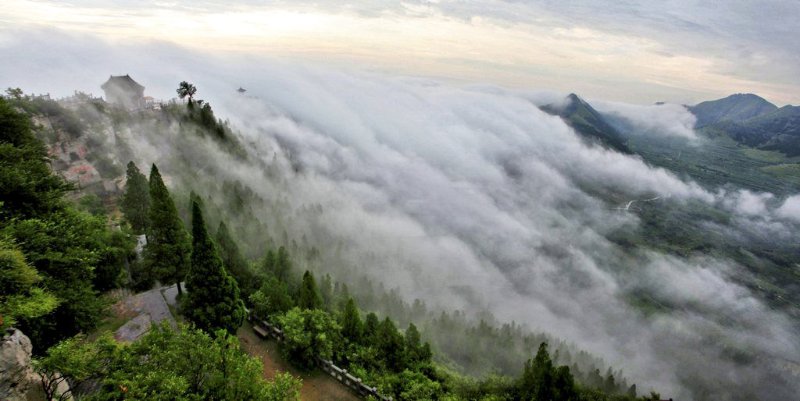 青州十景| 雾锁云门 ，云海、云雾缭绕山涧