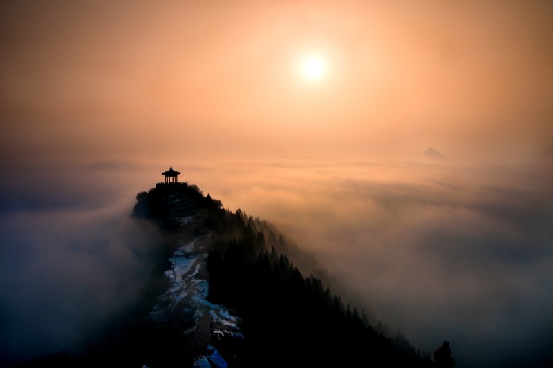 青州十景| 雾锁云门 ，云海、云雾缭绕山涧
